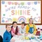 Back to School Summer Sun Bulletin Board Set Pastel We're Ready to Shine Bulletin Board Classroom Sunglasses Rainbow Paper Cutouts for Teacher Nursery Chalkboard Home Office Wall Door Decor